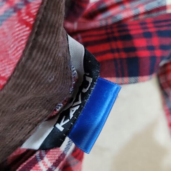 Kavu Billie Jean Button Red and‎ Blue Flannel Plaid Shirt - Size Small - Picture 7 of 11